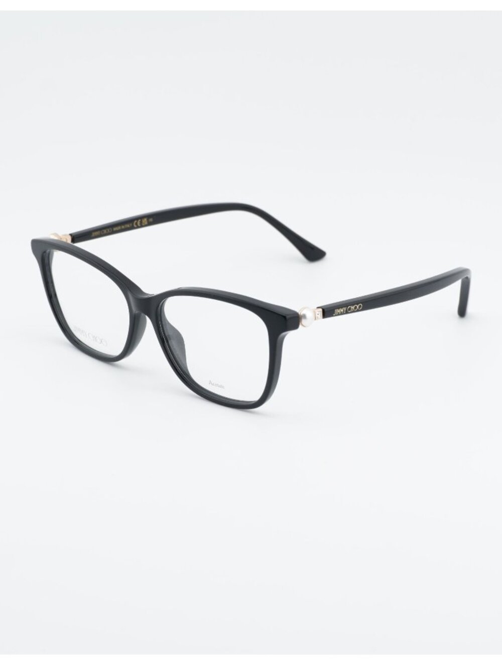 Jimmy Choo JC377 0807 00 Eyeglasses Black 53mm Rectangle Frame